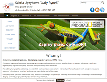 Tablet Screenshot of angielski45.malyrynek.pl